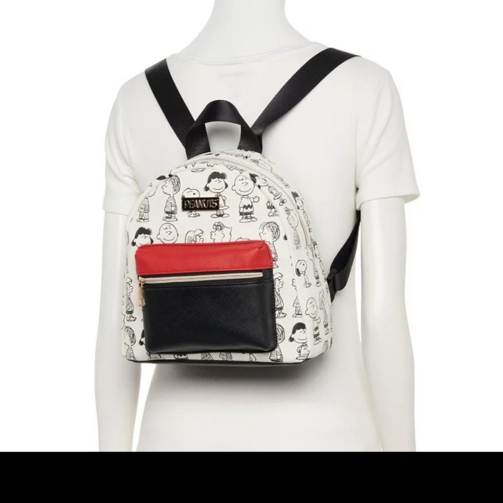 Peanuts Snoopy Characters Mini Backpack Purse - image 2